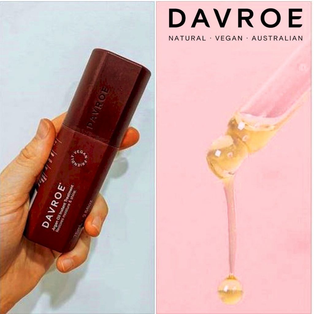 DAVROE Argan Oil is Unlike other Argan oils available, our clear formula is great for blonds as it doesn’t leave a yellow tinge. This instant treatment is a great way to give your hair that weightless healthy holiday glow.